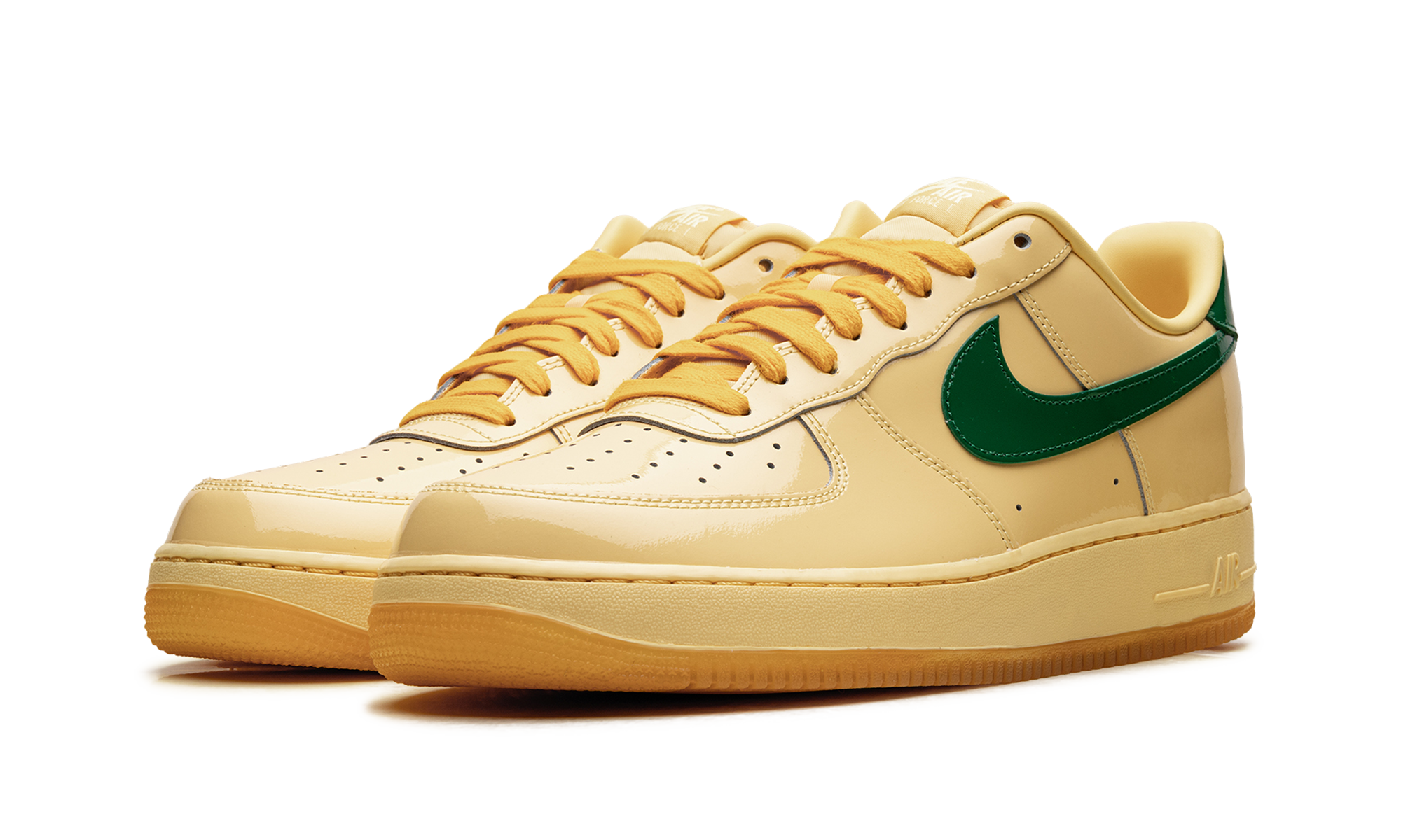 Air Force 1 Low "Patent Leather Topaz Gold Pine Green" IO4489 700