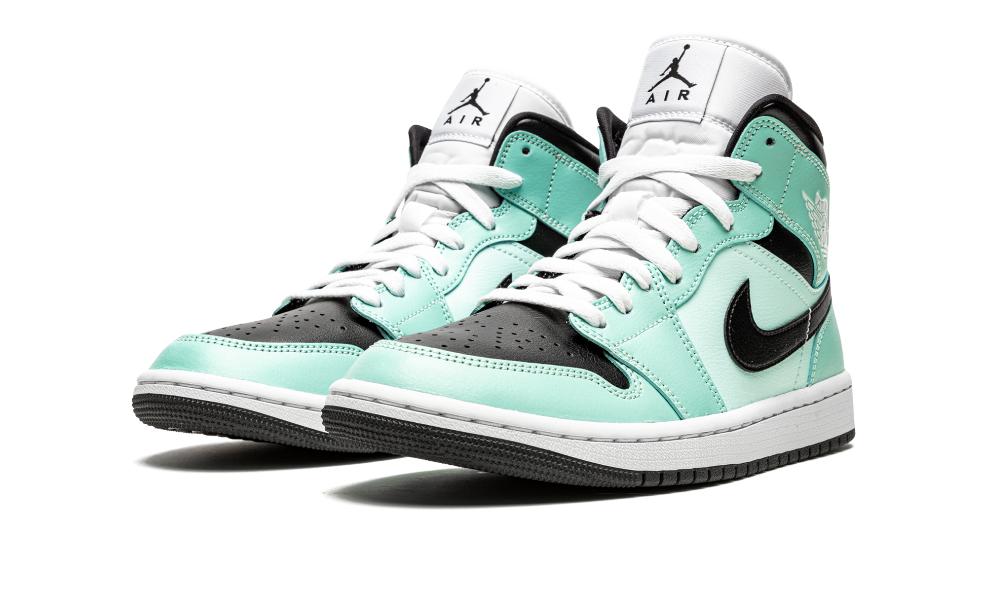 AIR JORDAN 1 MID WMNS "Aqua Black" BQ6472 300