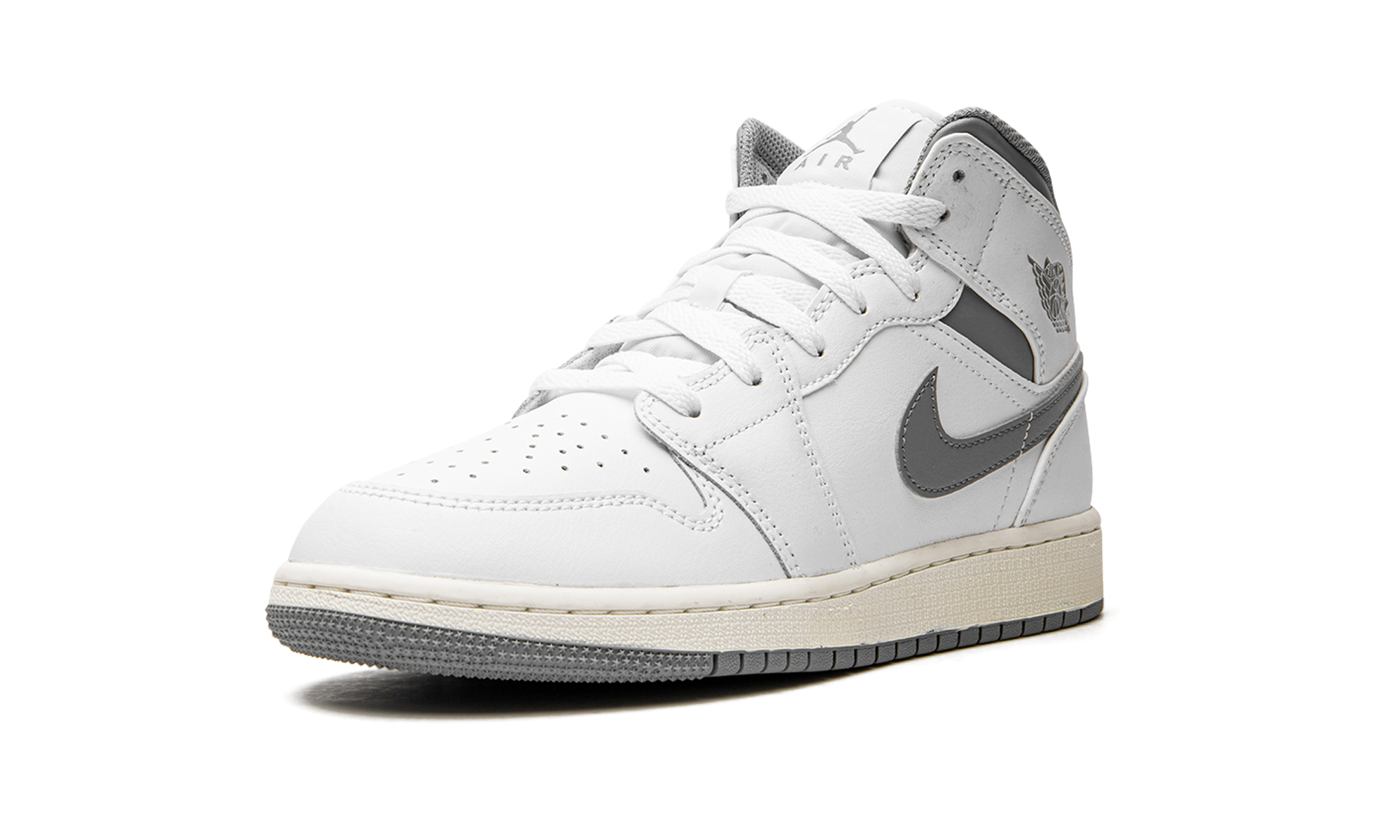 Air Jordan 1 Mid GS "Neutral Grey" 554725 135