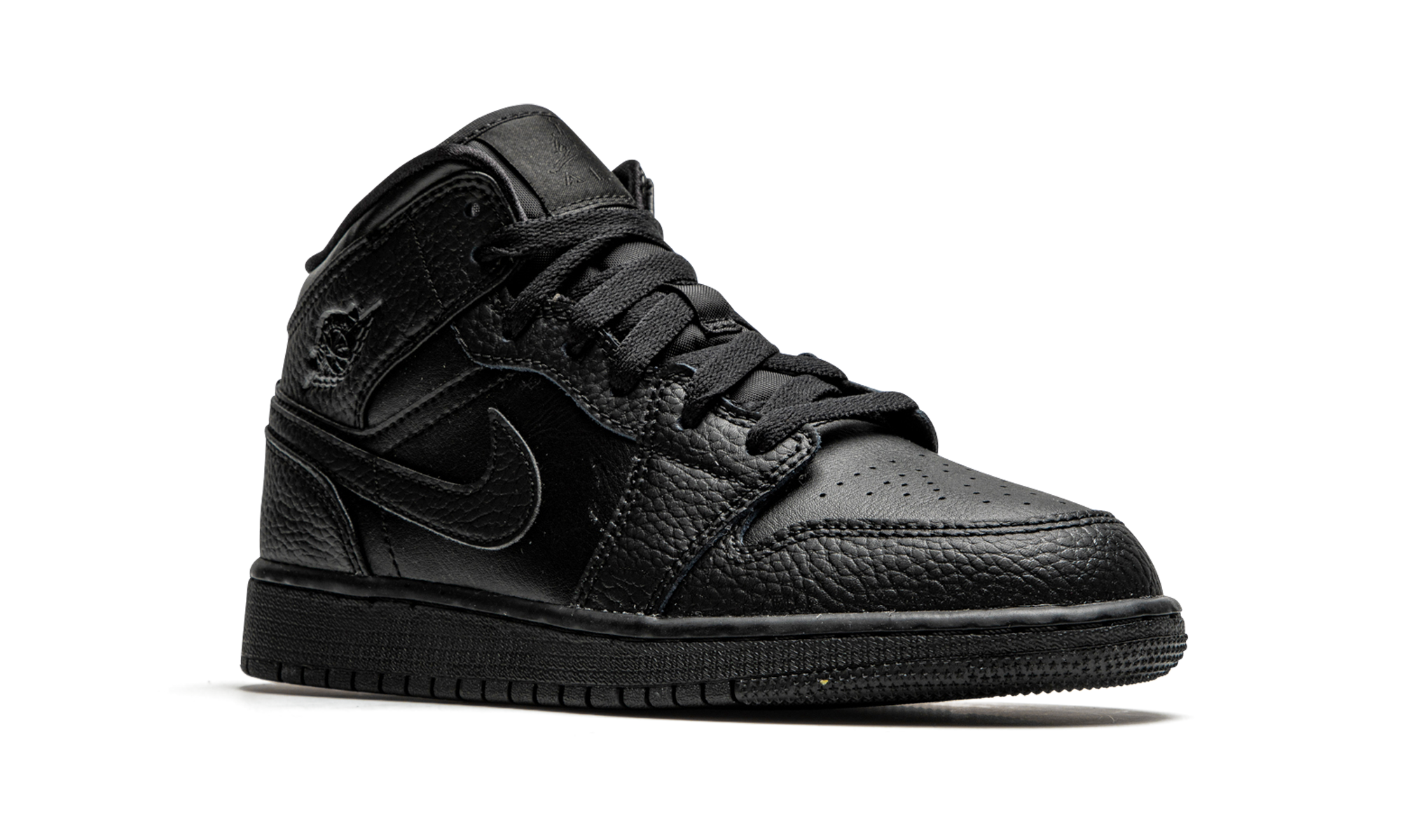 Air Jordan 1 Mid GS "Triple Black" 554725 091