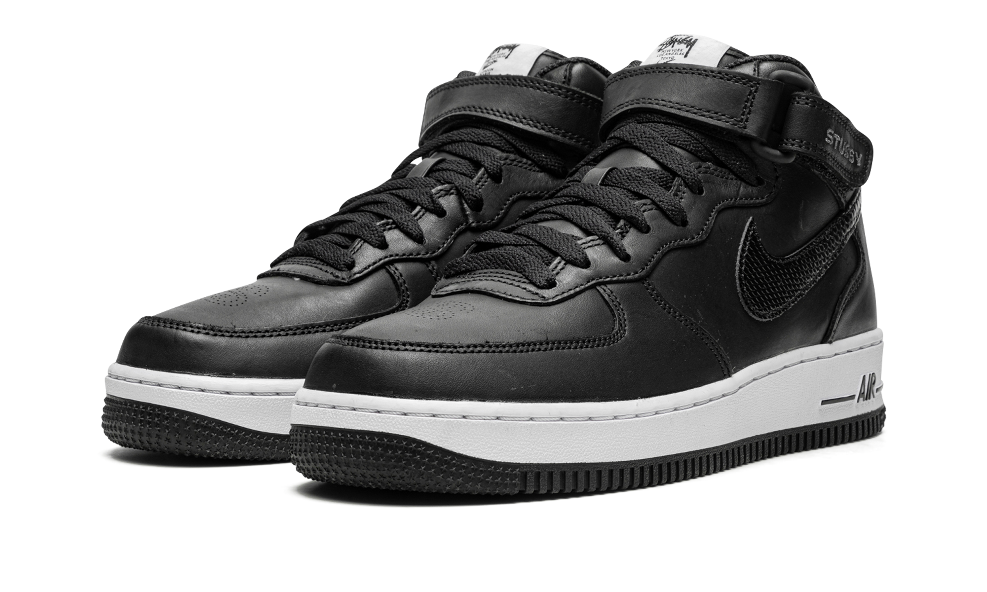 Air Force 1 Mid "Stussy - Black" DJ7840 001