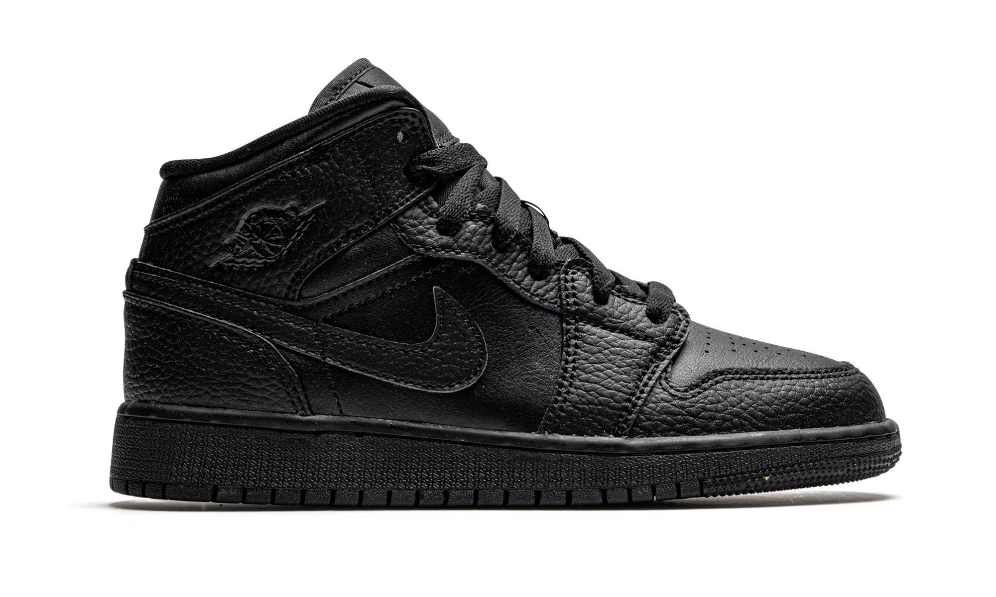 Air Jordan 1 Mid GS "Triple Black" 554725 091