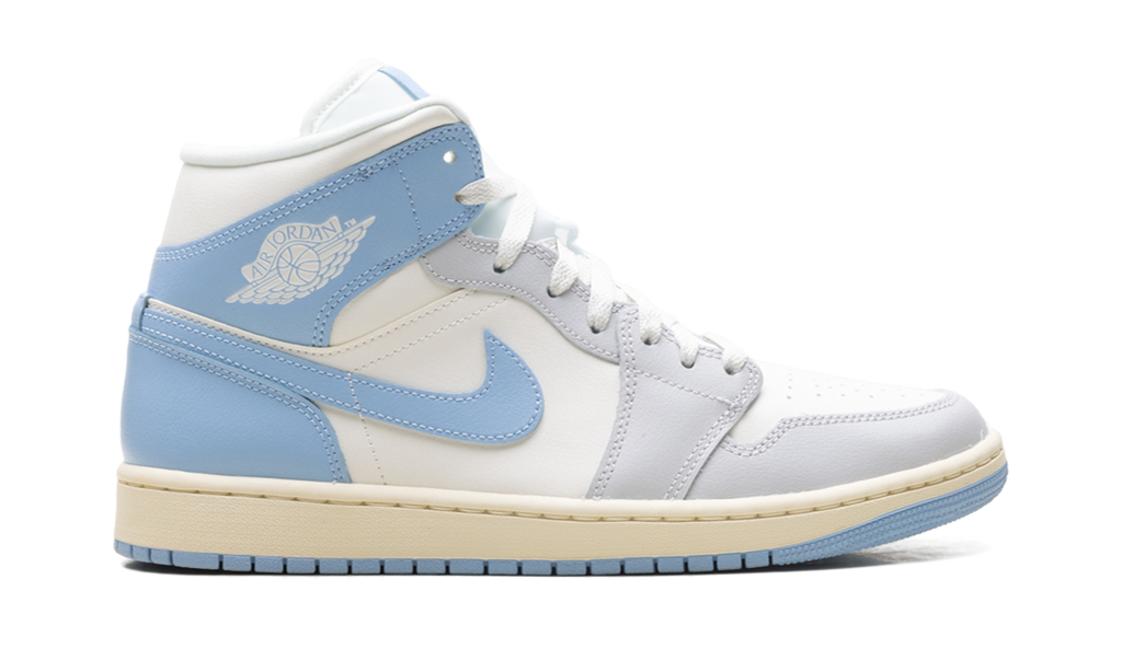 Air Jordan 1 Mid WMNS "Psychic Blue Sail Coconut Milk" BQ6472 402