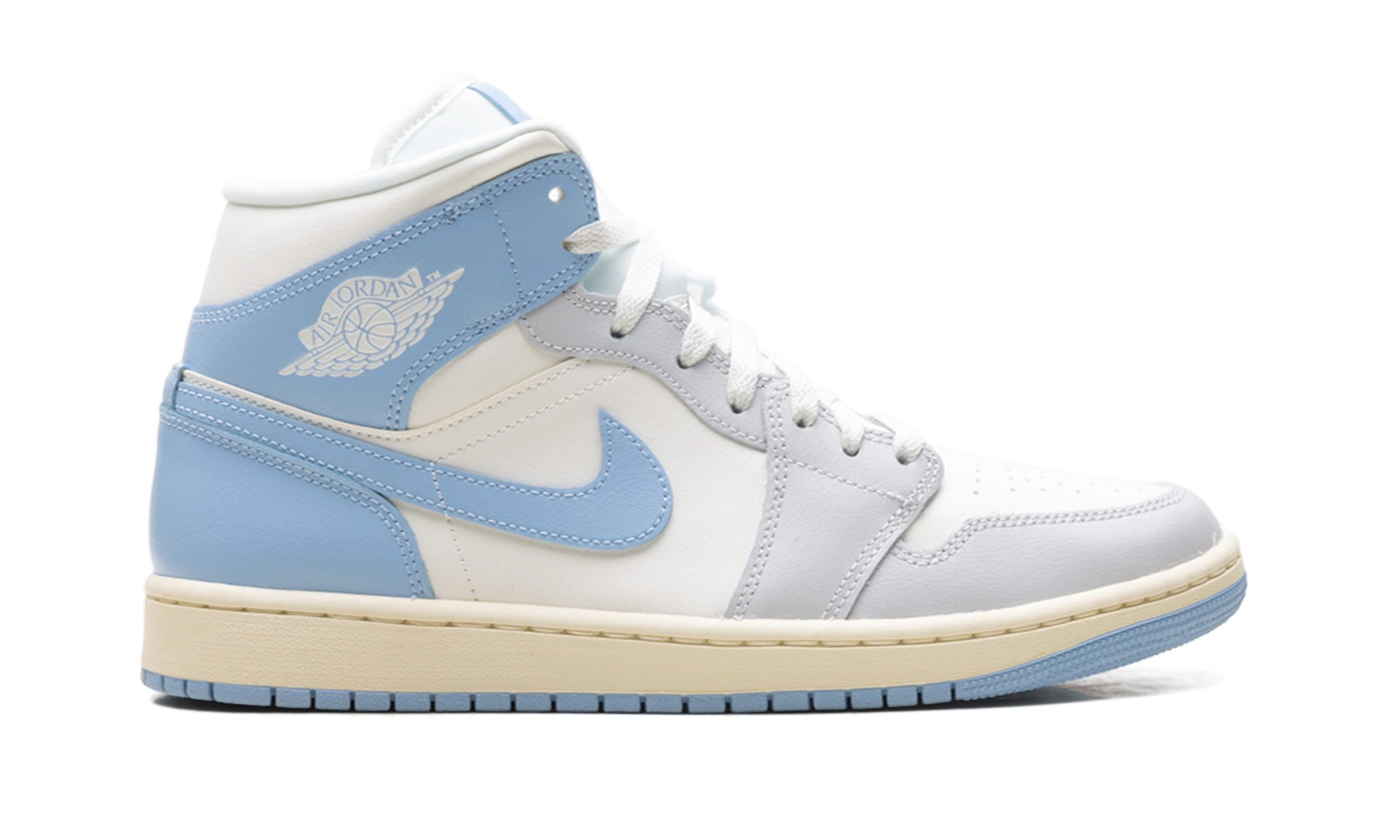 Air Jordan 1 Mid WMNS "Psychic Blue Sail Coconut Milk" BQ6472 402