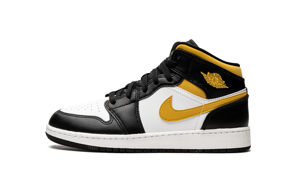 Air Jordan 1 Mid GS "Pollen / Black / White" 554725 177