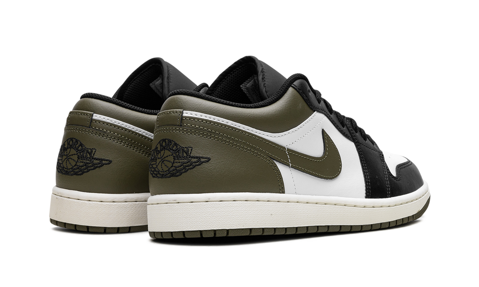 Air Jordan 1 Low "Black Toe Medium Olive" 553558 092