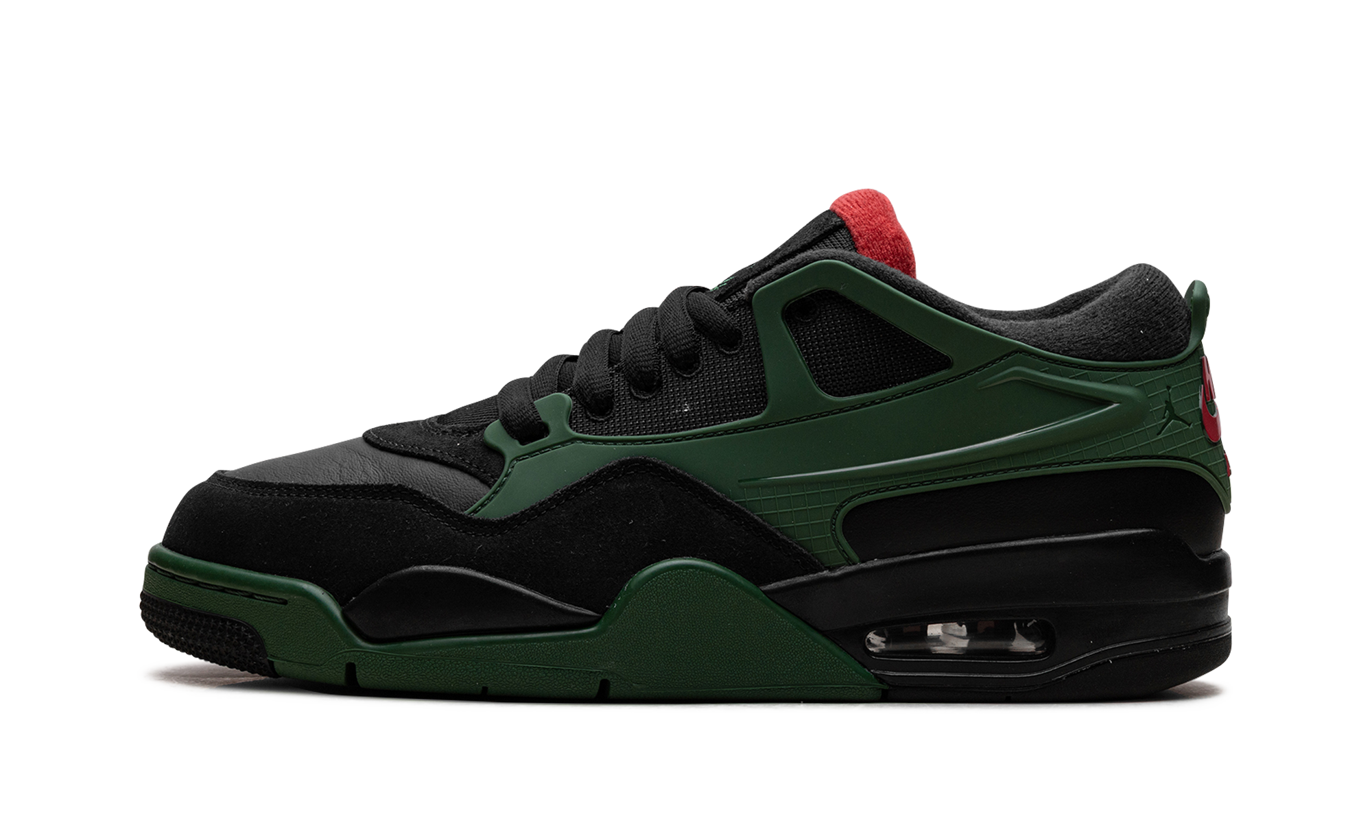 Jordan 4 RM "Black Gorge Green University Red" FQ7939 003