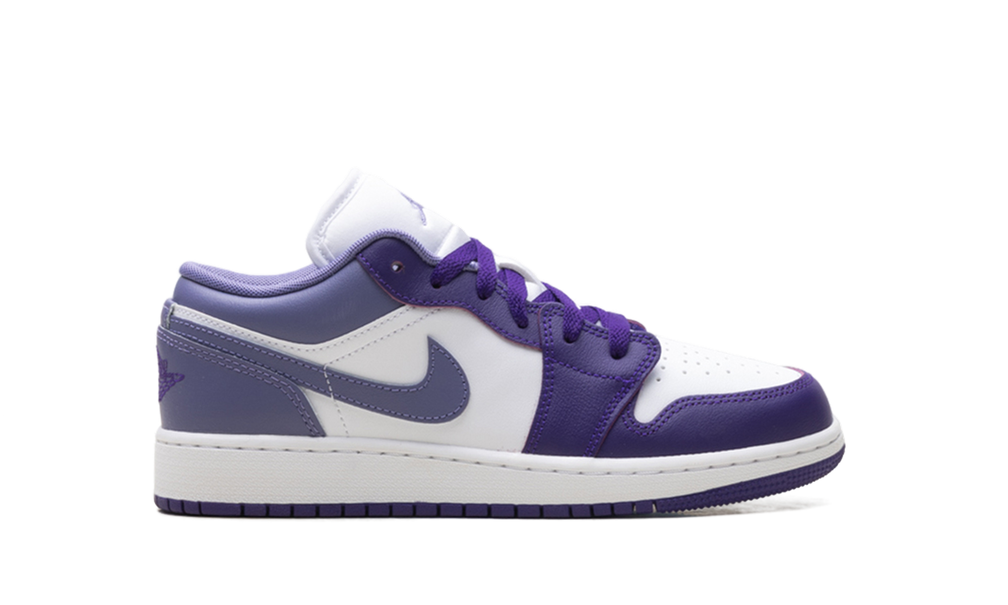 Air Jordan 1 Low GS "Purple / White" 553560 551