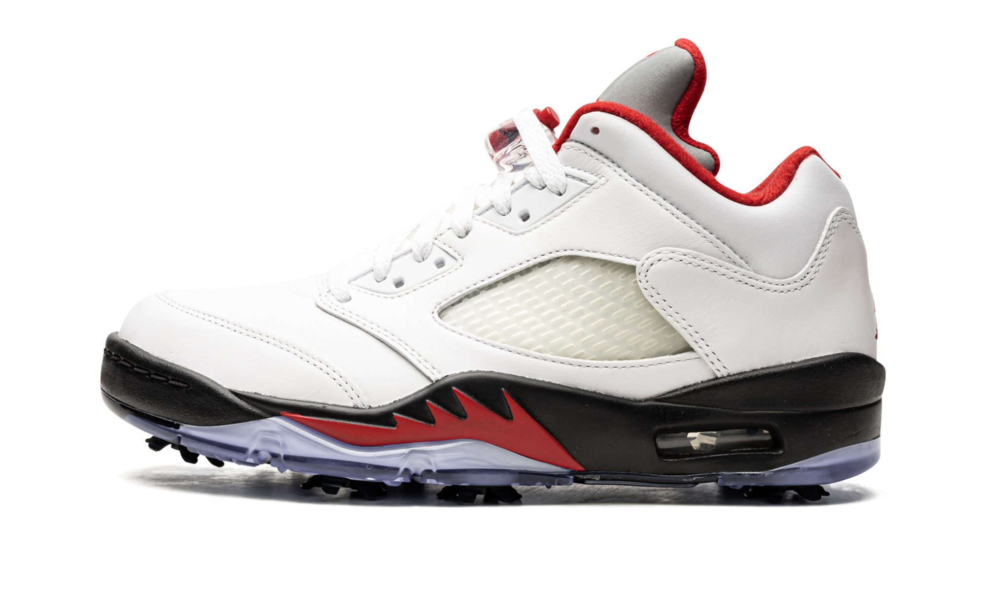Air Jordan 5 Low Golf "Fire Red - Silver Tongue" CU4523 100