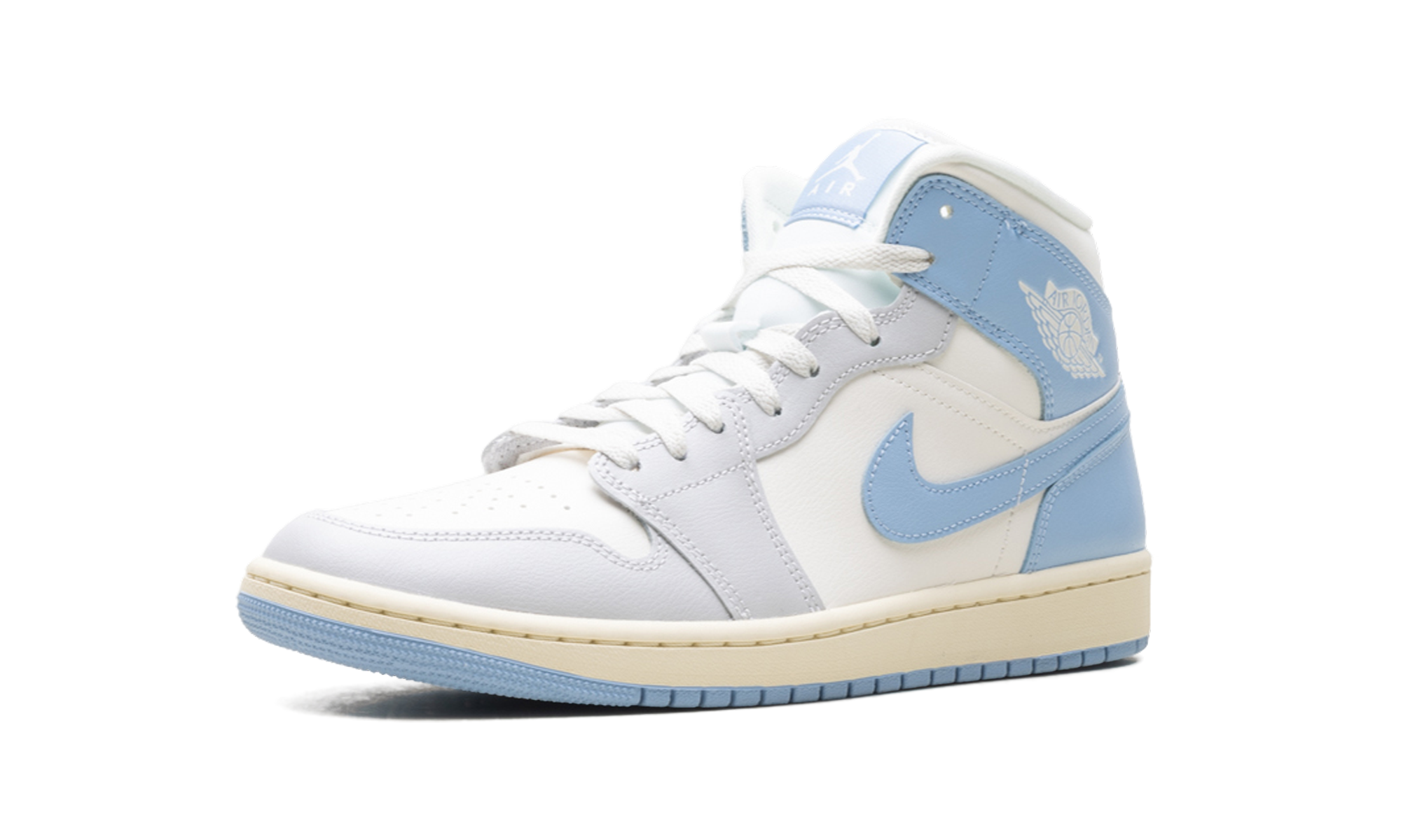 Air Jordan 1 Mid WMNS "Psychic Blue Sail Coconut Milk" BQ6472 402