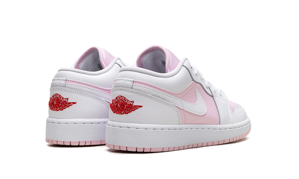Jordan 1 Low GS "Pink Foam Fire Red White" 553560 608