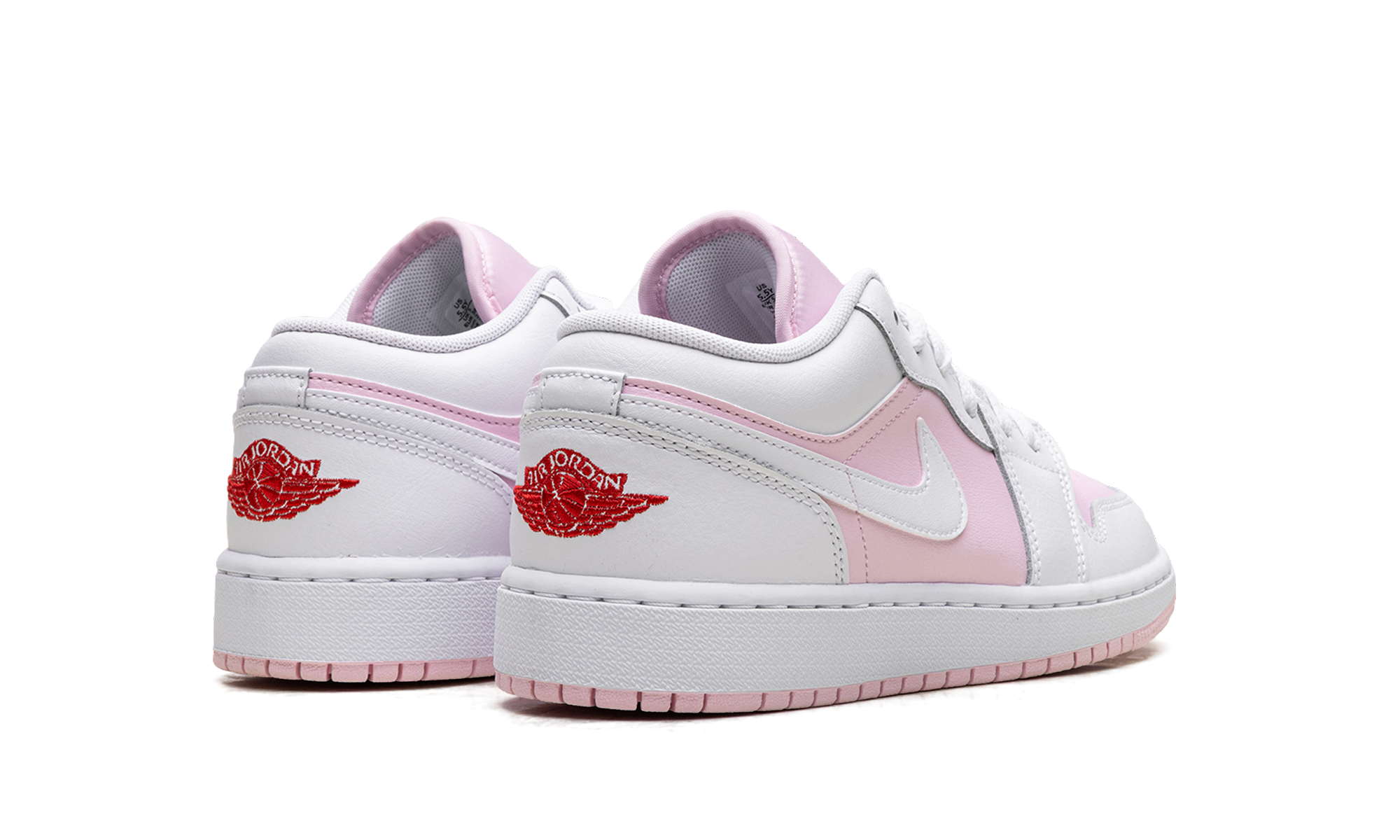 Jordan 1 Low GS "Pink Foam Fire Red White" 553560 608