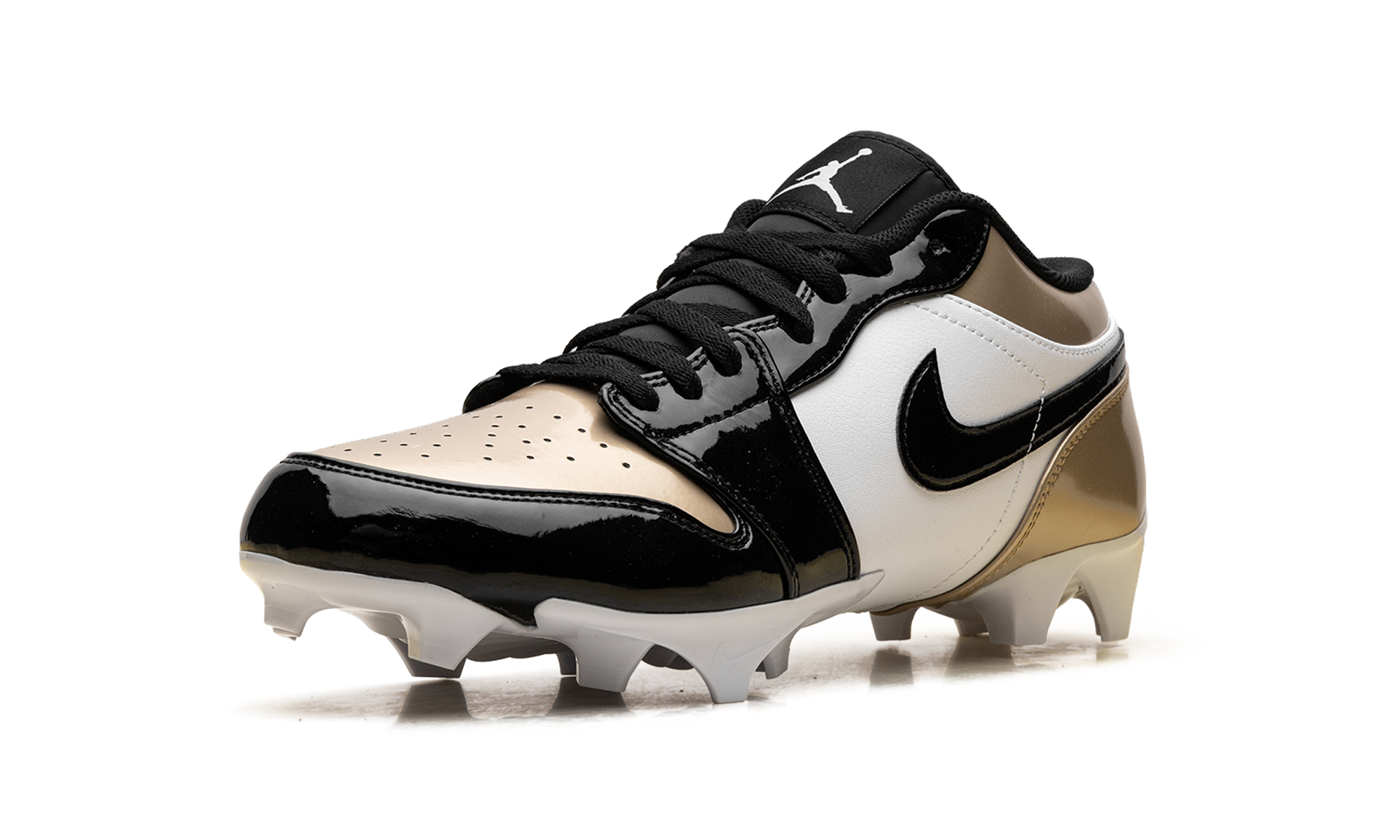Jordan 1 Low TD Cleat "Patent Gold Toe" FJ6245 701
