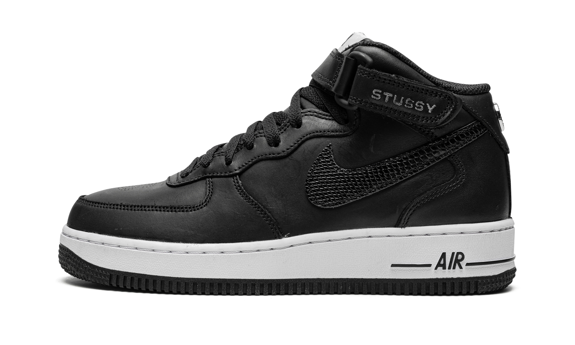 Air Force 1 Mid "Stussy - Black" DJ7840 001