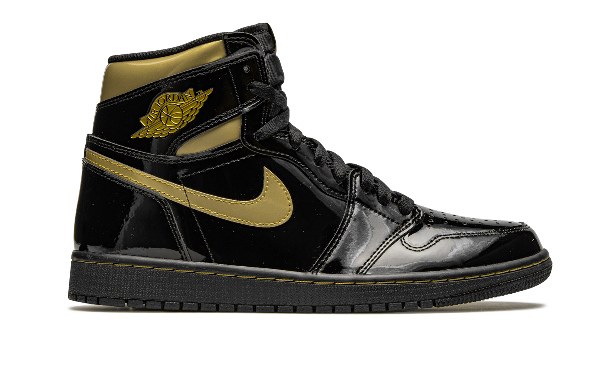 Air Jordan 1 Retro High OG "Black Metallic Gold" 555088 032