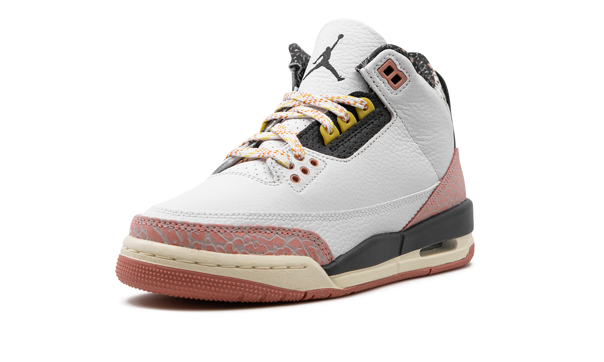 Air Jordan 3 GS "White/Red Stardust" 441140 100