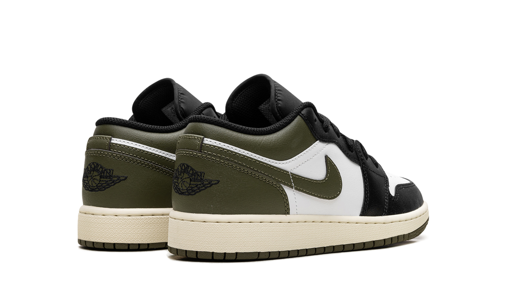 Jordan 1 Low GS "Black Toe Medium Olive" 553560 092