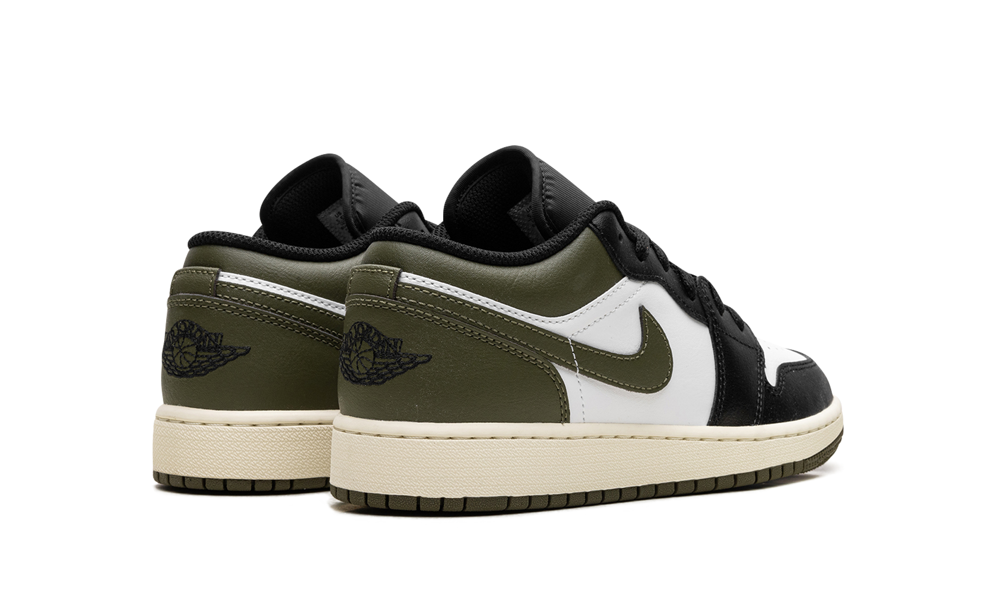Jordan 1 Low GS "Black Toe Medium Olive" 553560 092