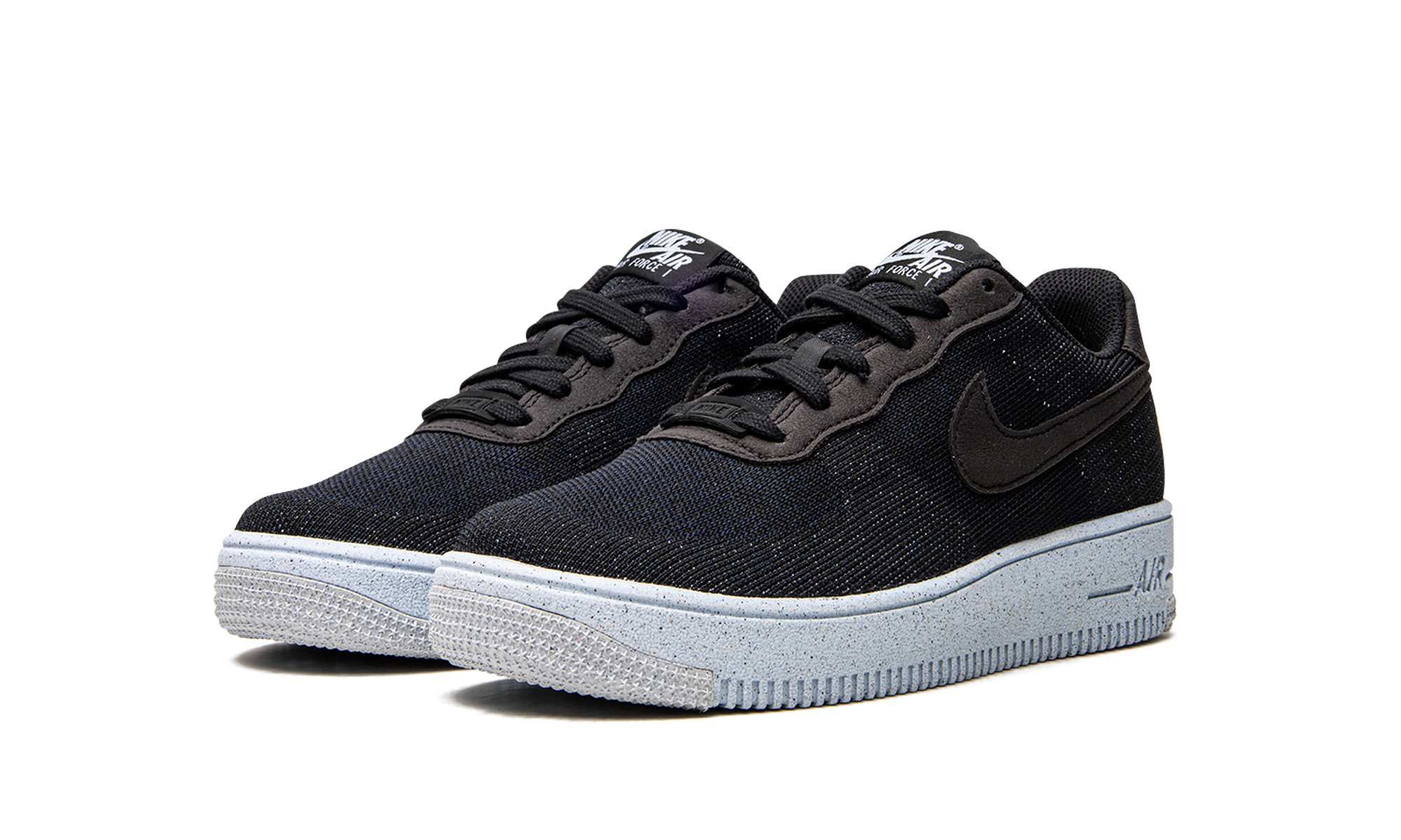 Air Force 1 Crater Flyknit "Black Chambray Blue" DH3375 001