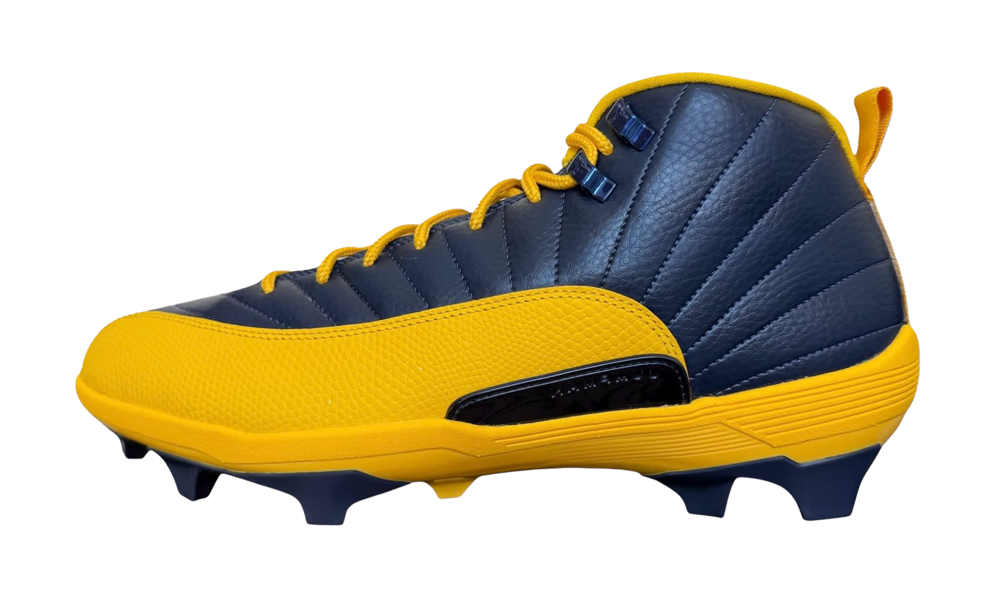 Air Jordan 12 Savage 3 PE Cleats "University of Michigan" FJ6219 407