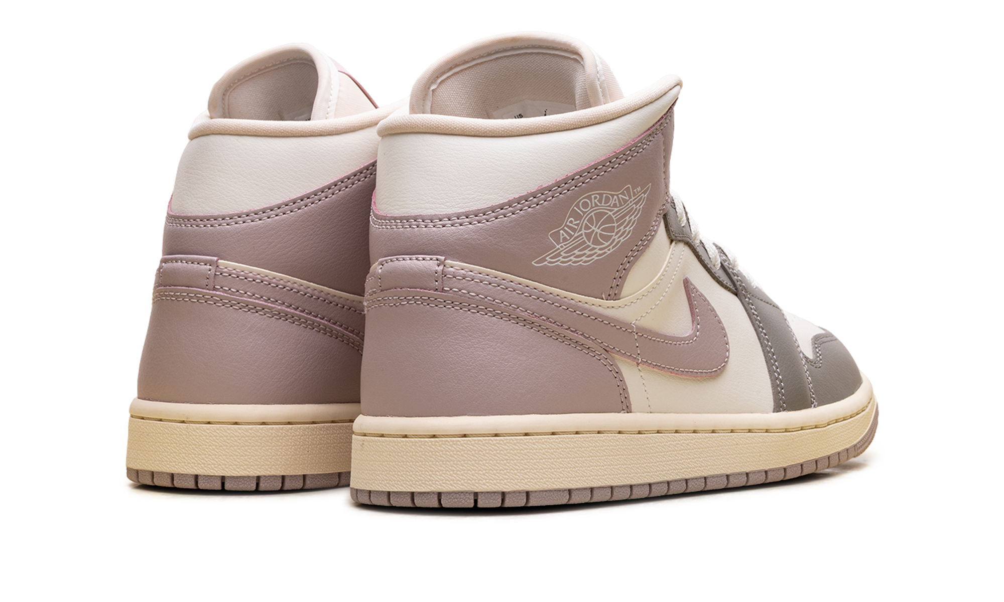 Air Jordan 1 Mid WMNS "Enigma Stone / Particle Rose" BQ6472 122