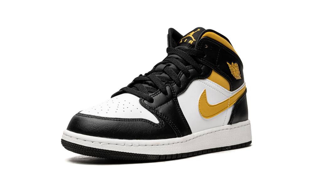 Air Jordan 1 Mid GS "Pollen / Black / White" 554725 177