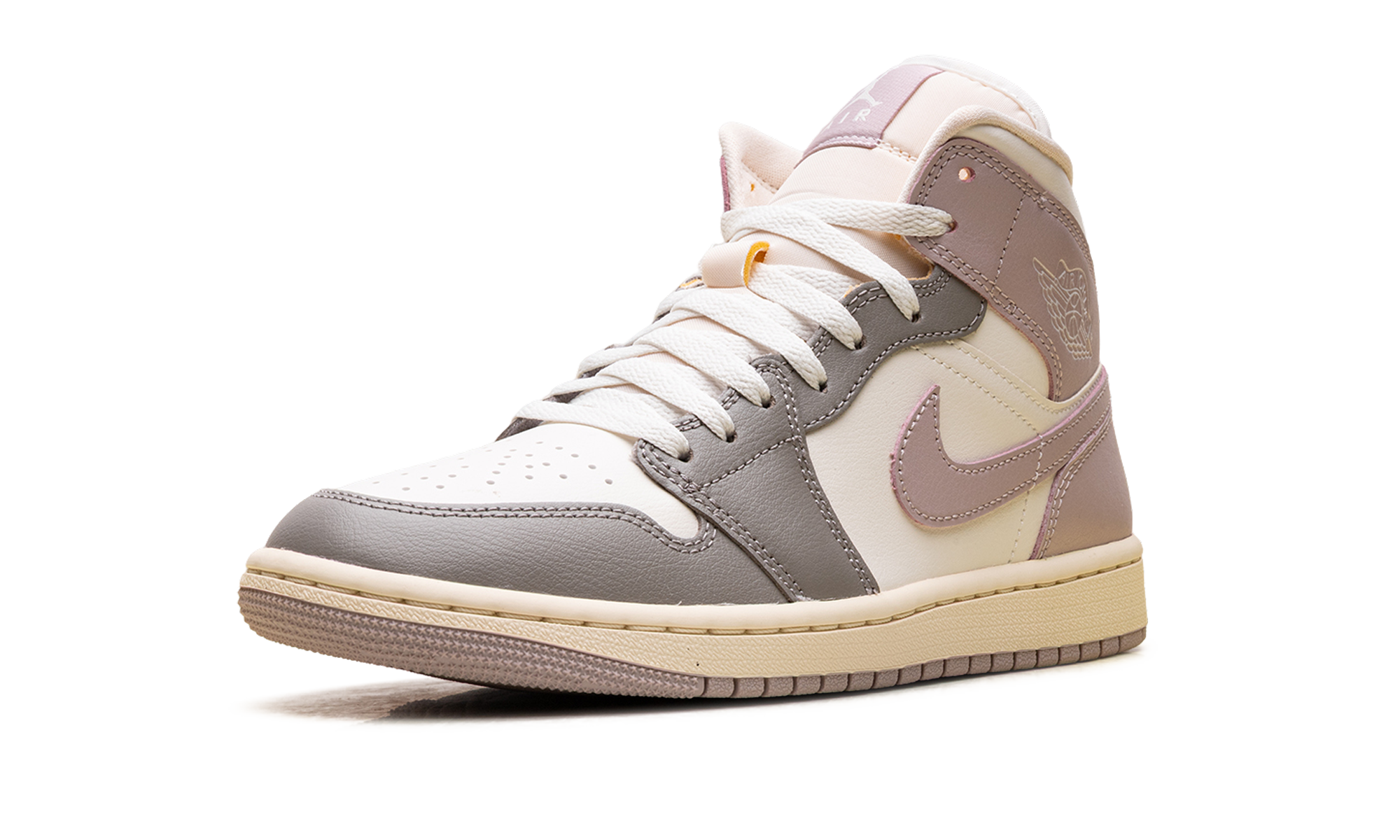 Air Jordan 1 Mid WMNS "Enigma Stone / Particle Rose" BQ6472 122