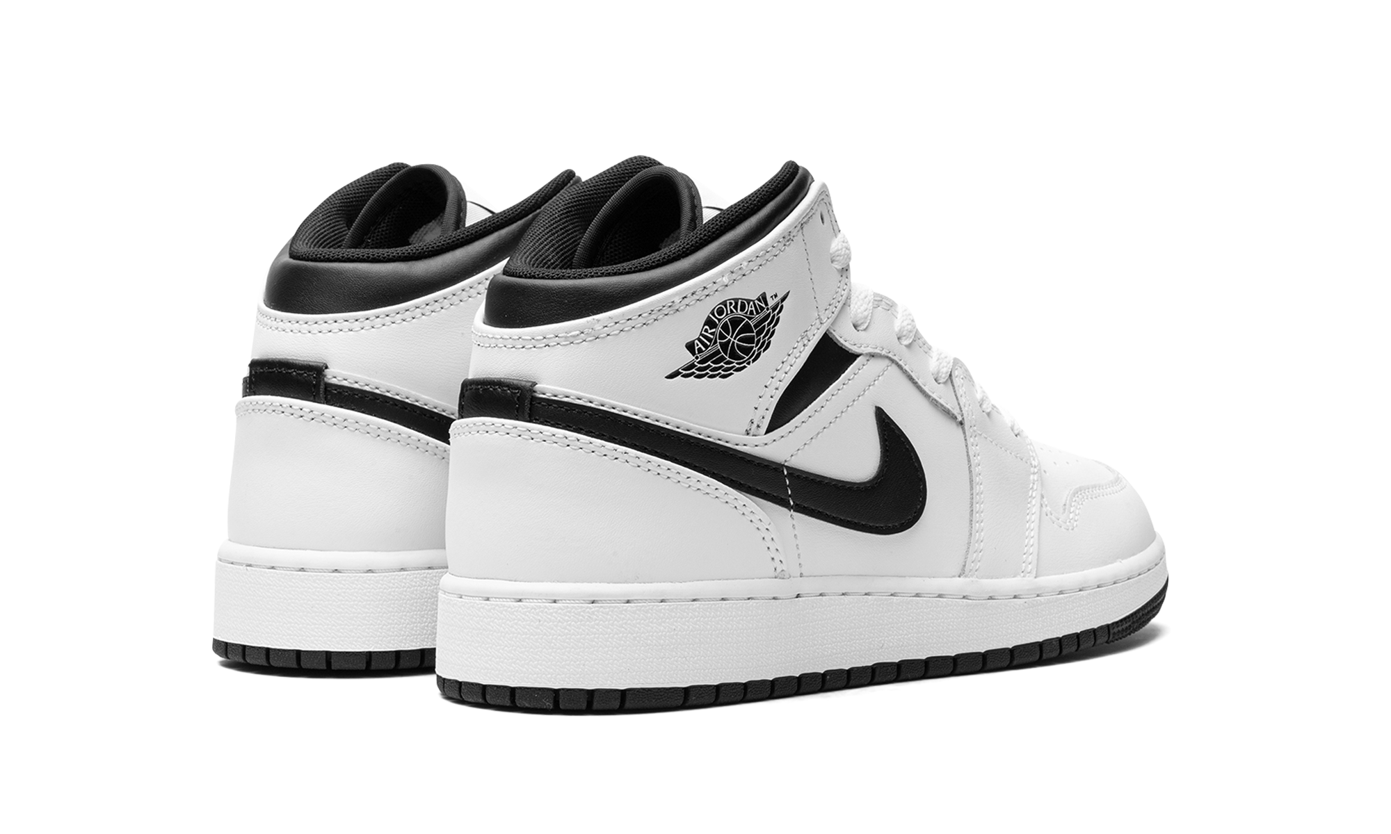 Air Jordan 1 Mid GS "White/Black" DQ8423 132