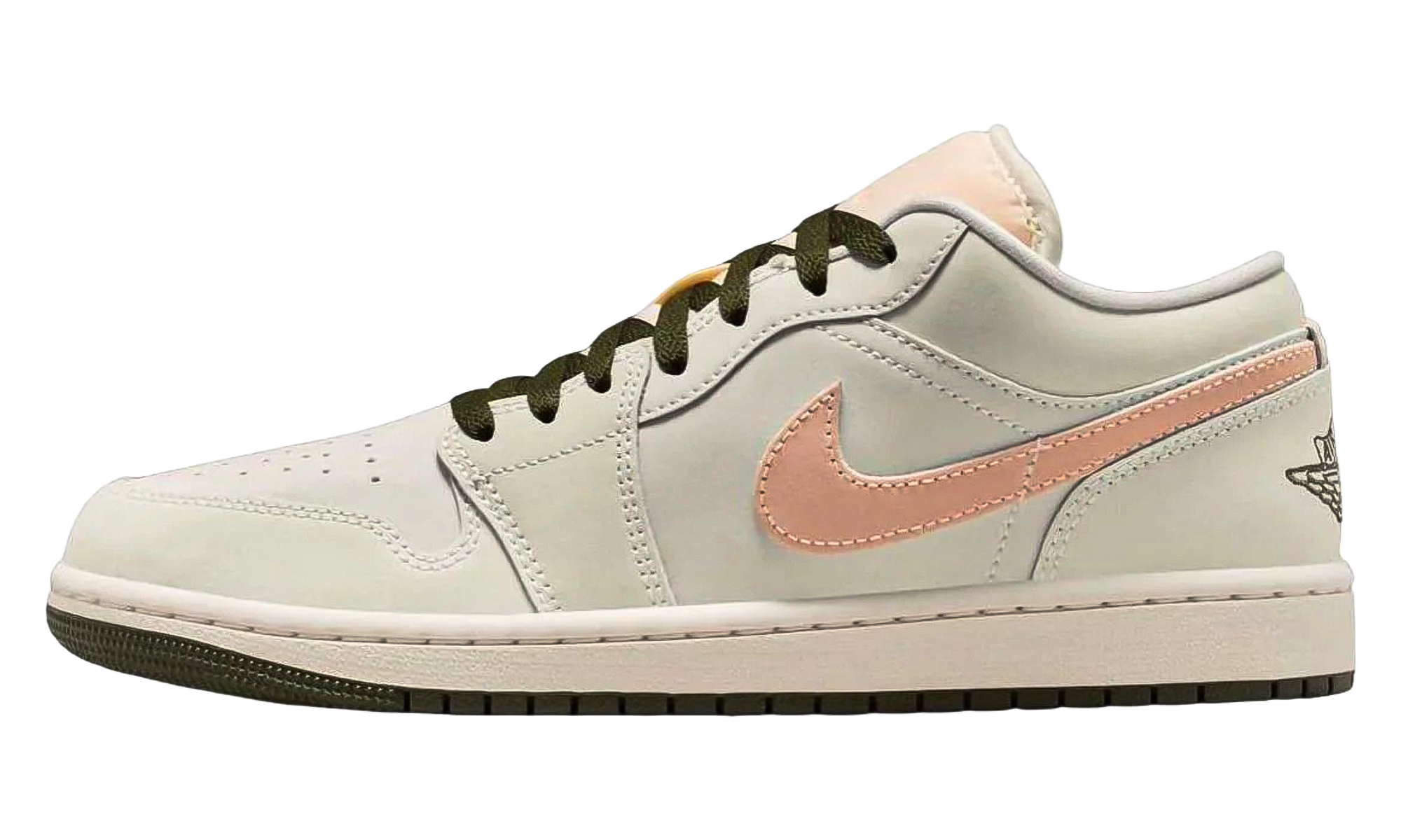 Jordan 1 Low WMNS "Sail Crimson Tint Khaki" DC0774 111