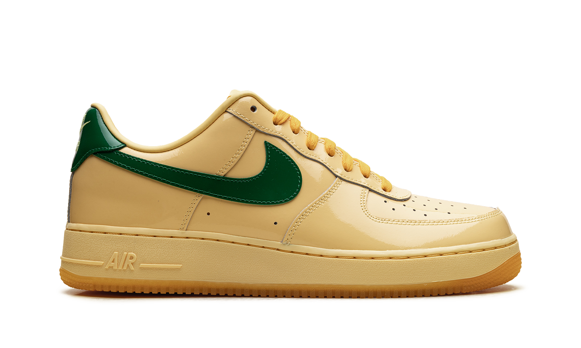 Air Force 1 Low "Patent Leather Topaz Gold Pine Green" IO4489 700