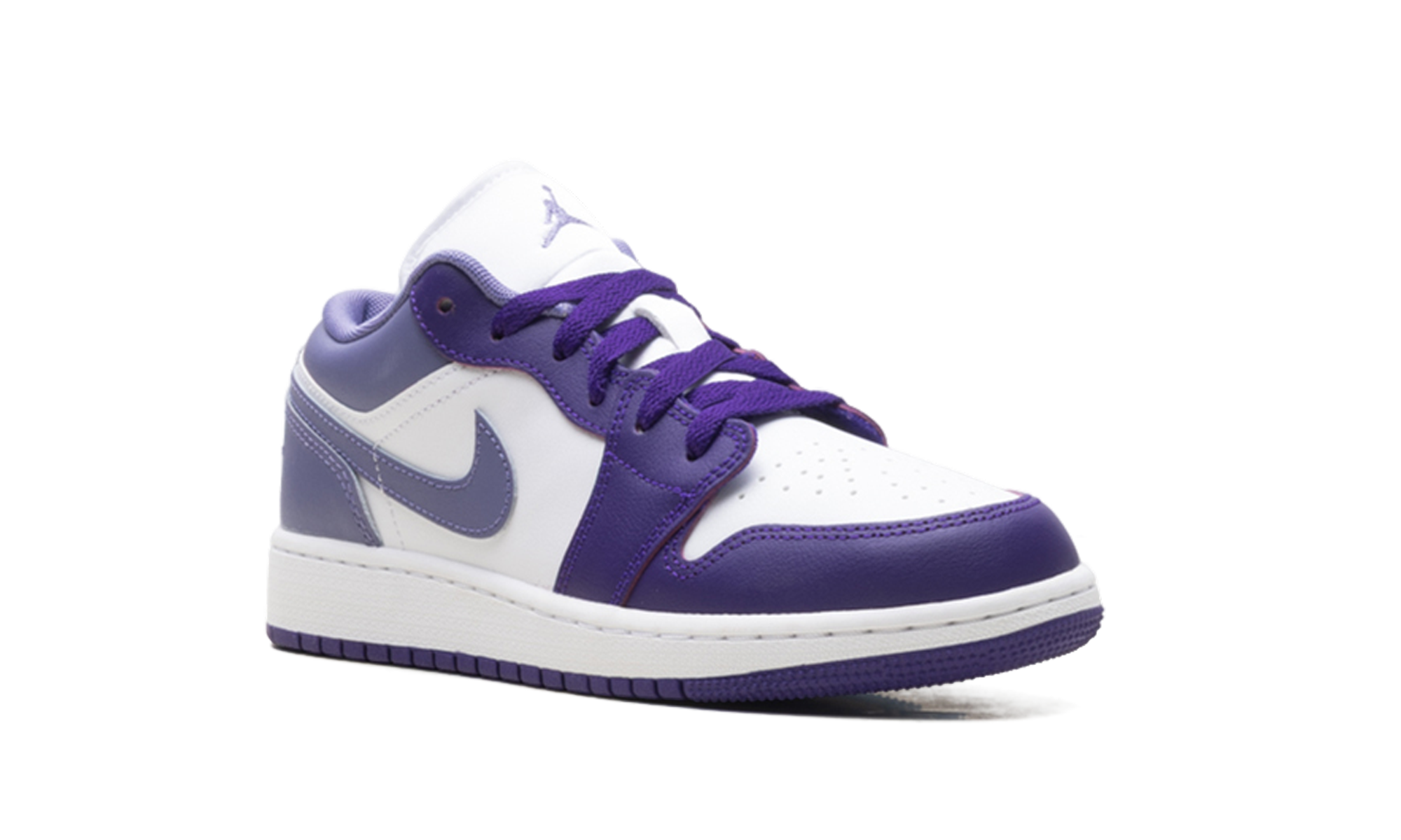 Air Jordan 1 Low GS "Purple / White" 553560 551