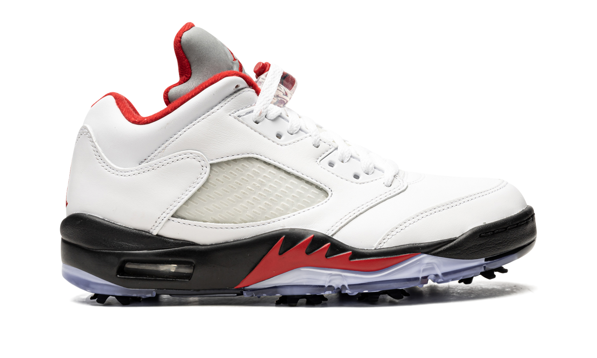 Air Jordan 5 Low Golf "Fire Red - Silver Tongue" CU4523 100