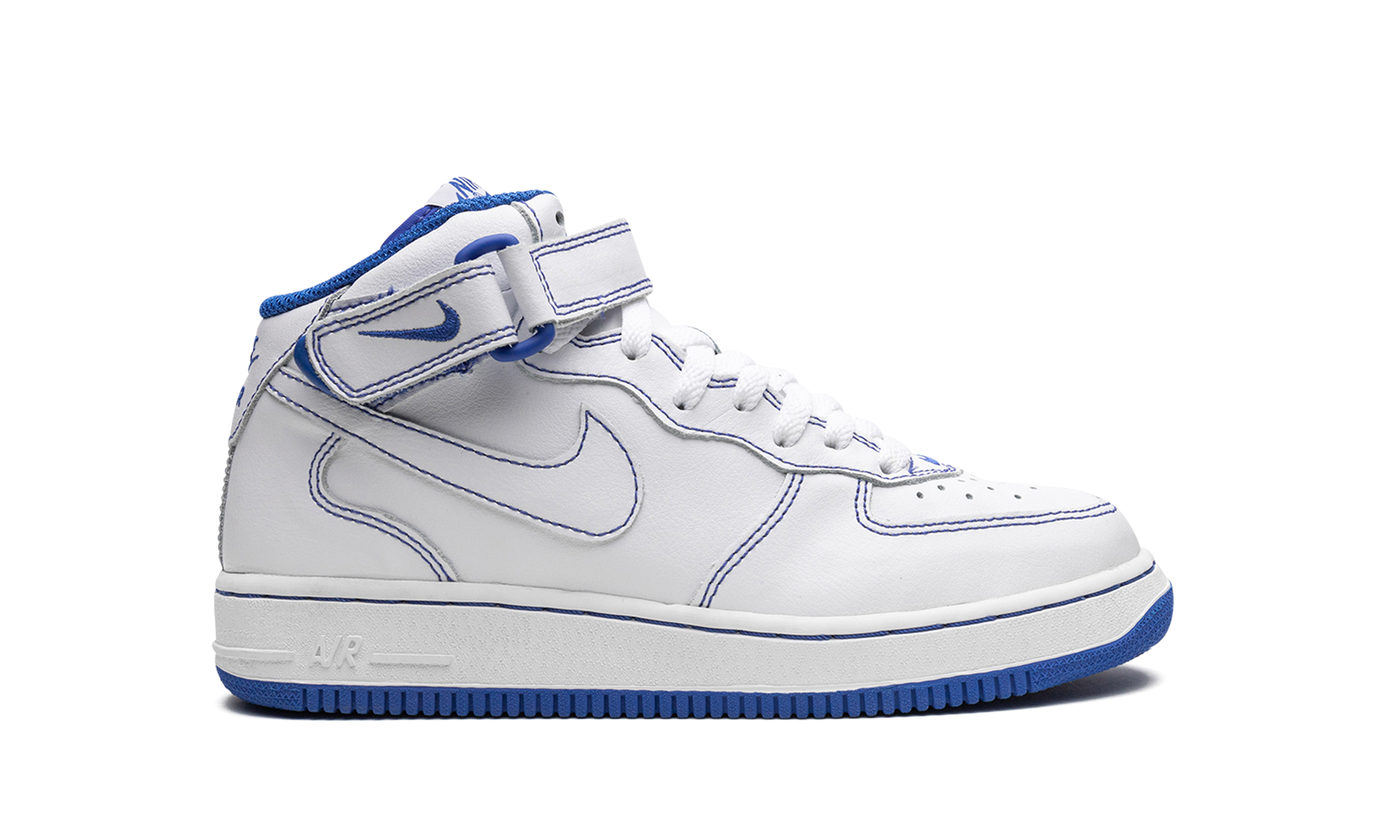 Air Force 1 Mid GS "White/White-Royal Blue" 624049 113