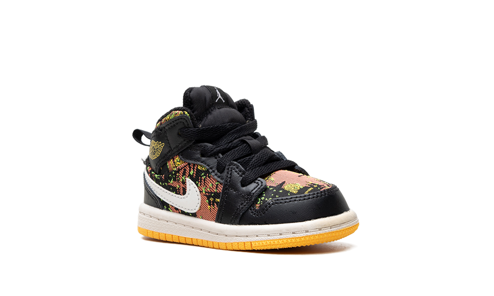 Air Jordan 1 Mid TD "Black / Laser Orange" 644507 003