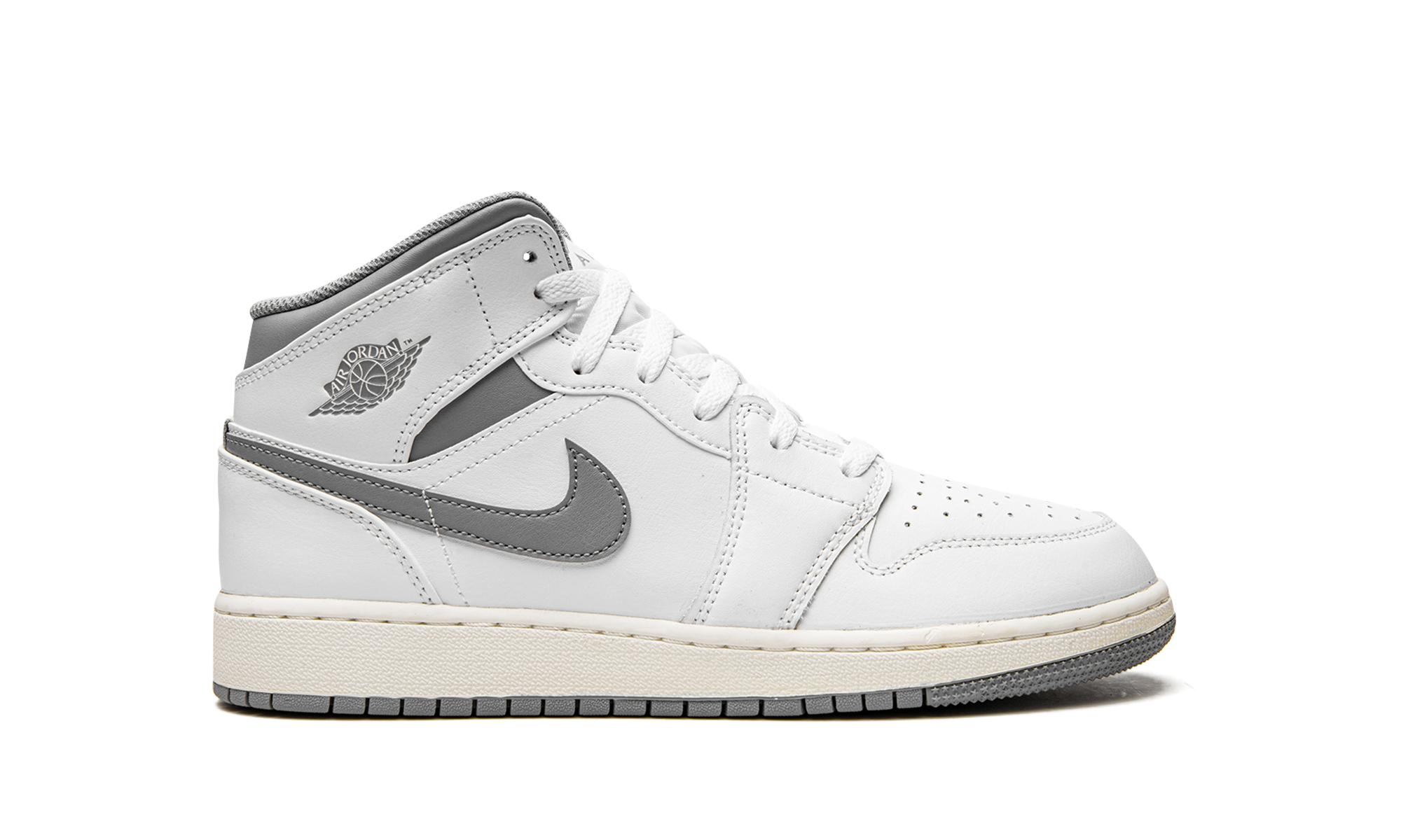 Air Jordan 1 Mid GS "Neutral Grey" 554725 135
