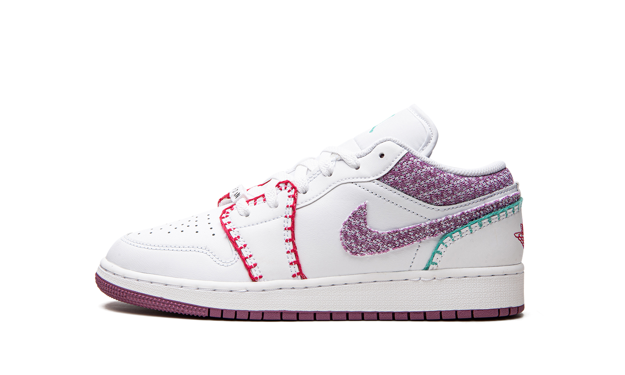 Jordan 1 Low GS "White Light Bordeuax" DM9037 100
