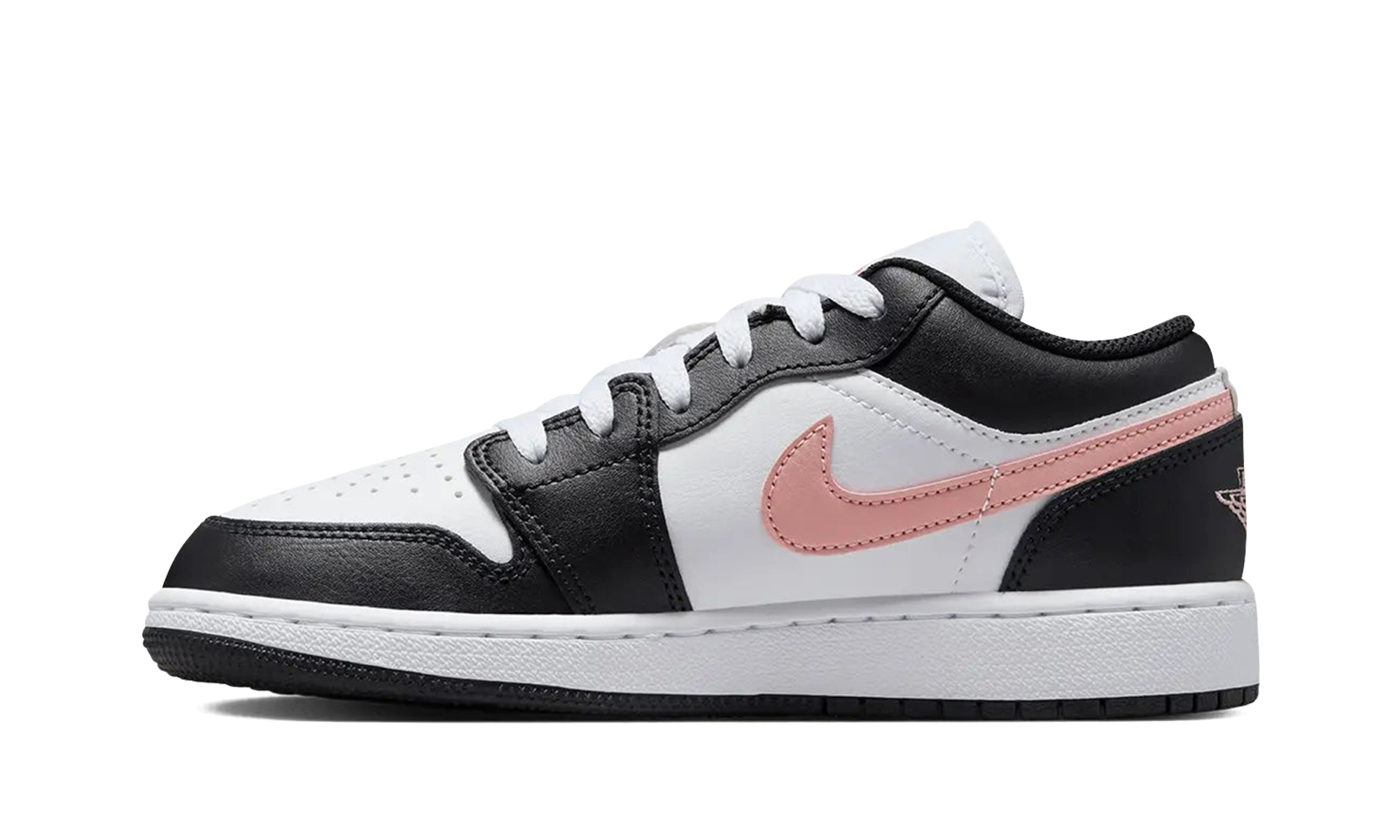 Jordan 1 Low GS "White Black Rust Pink" 553560 165