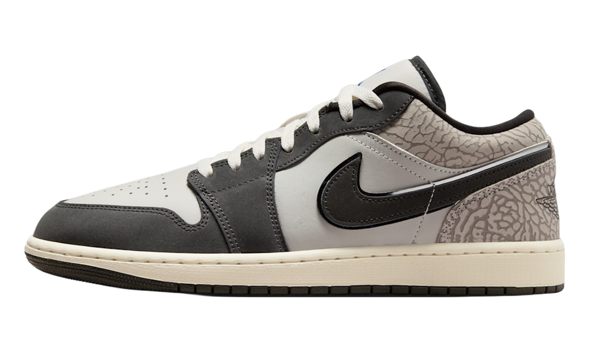 Air Jordan 1 Low SE "Sail Deep Pewter Elephent Print" IU2268 100