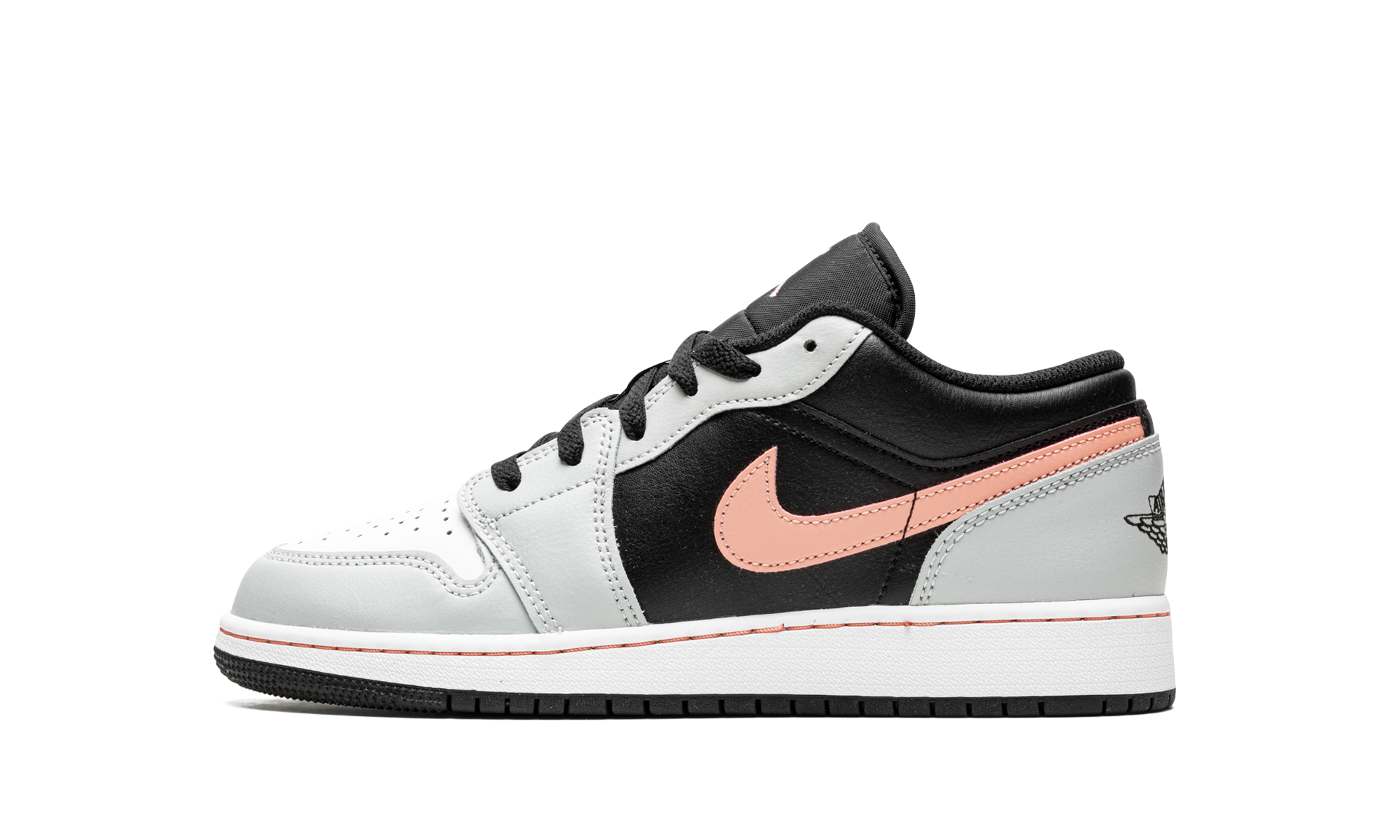 Jordan 1 Low GS "Black Grey Pink" 553560 062