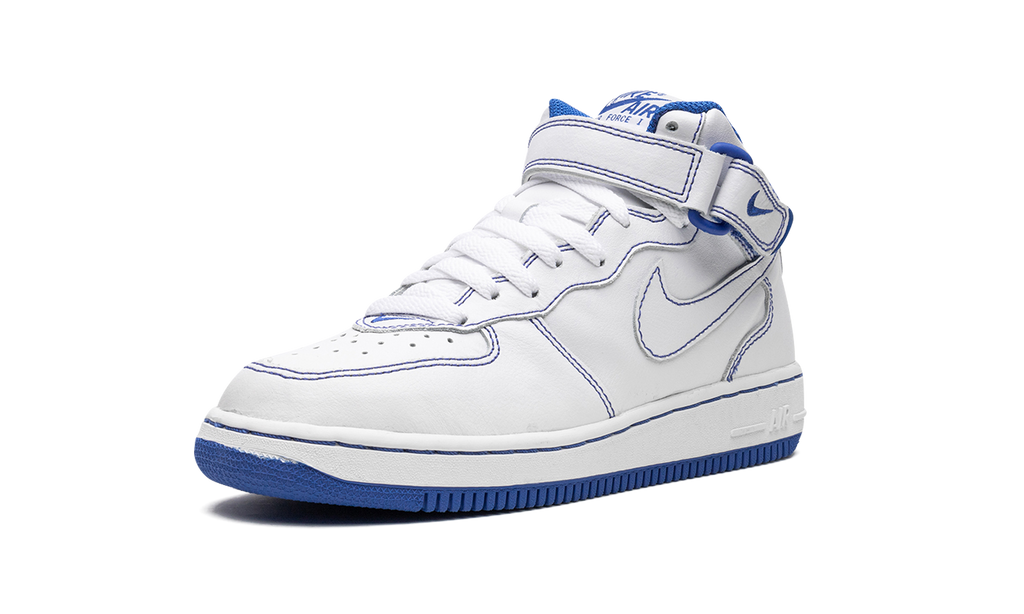 Air Force 1 Mid GS "White/White-Royal Blue" 624049 113