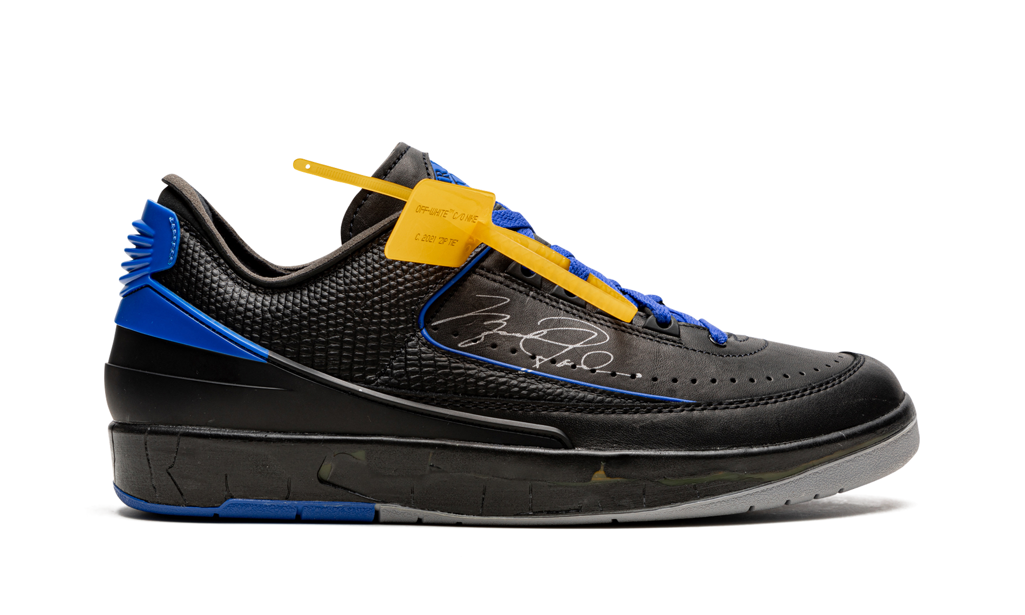 Air Jordan 2 Low OG SP "Off-White - Black/Blue" DJ4375 004