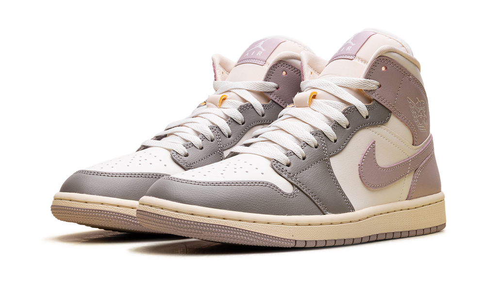 Air Jordan 1 Mid WMNS "Enigma Stone / Particle Rose" BQ6472 122