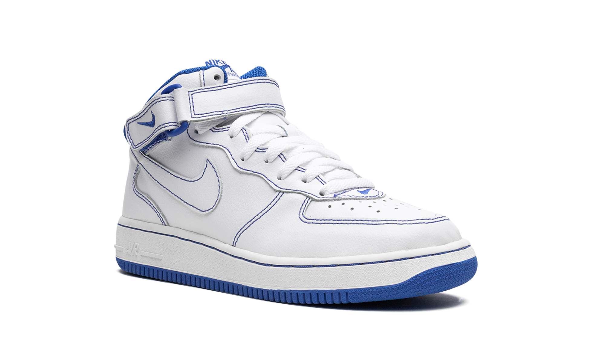 Air Force 1 Mid GS "White/White-Royal Blue" 624049 113
