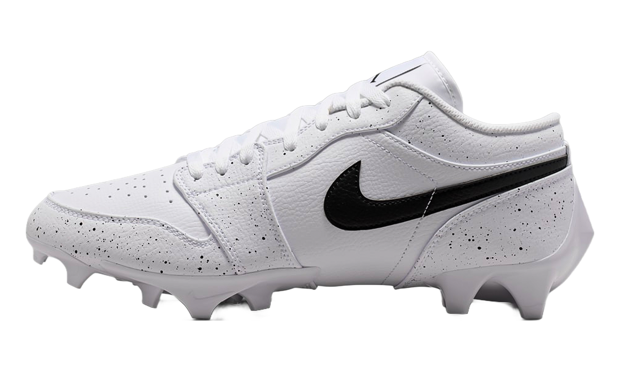 Jordan 1 Low TD Cleat "White Black Splatter" FJ6245 102