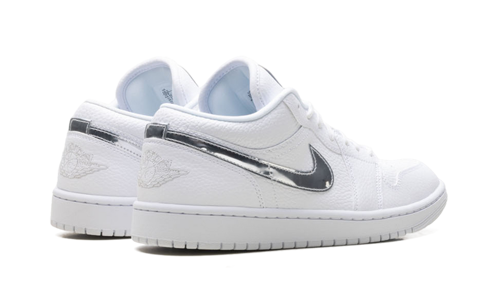Womens Air Jordan 1 Low SE "White Metallic Silver'" IQ9381 100