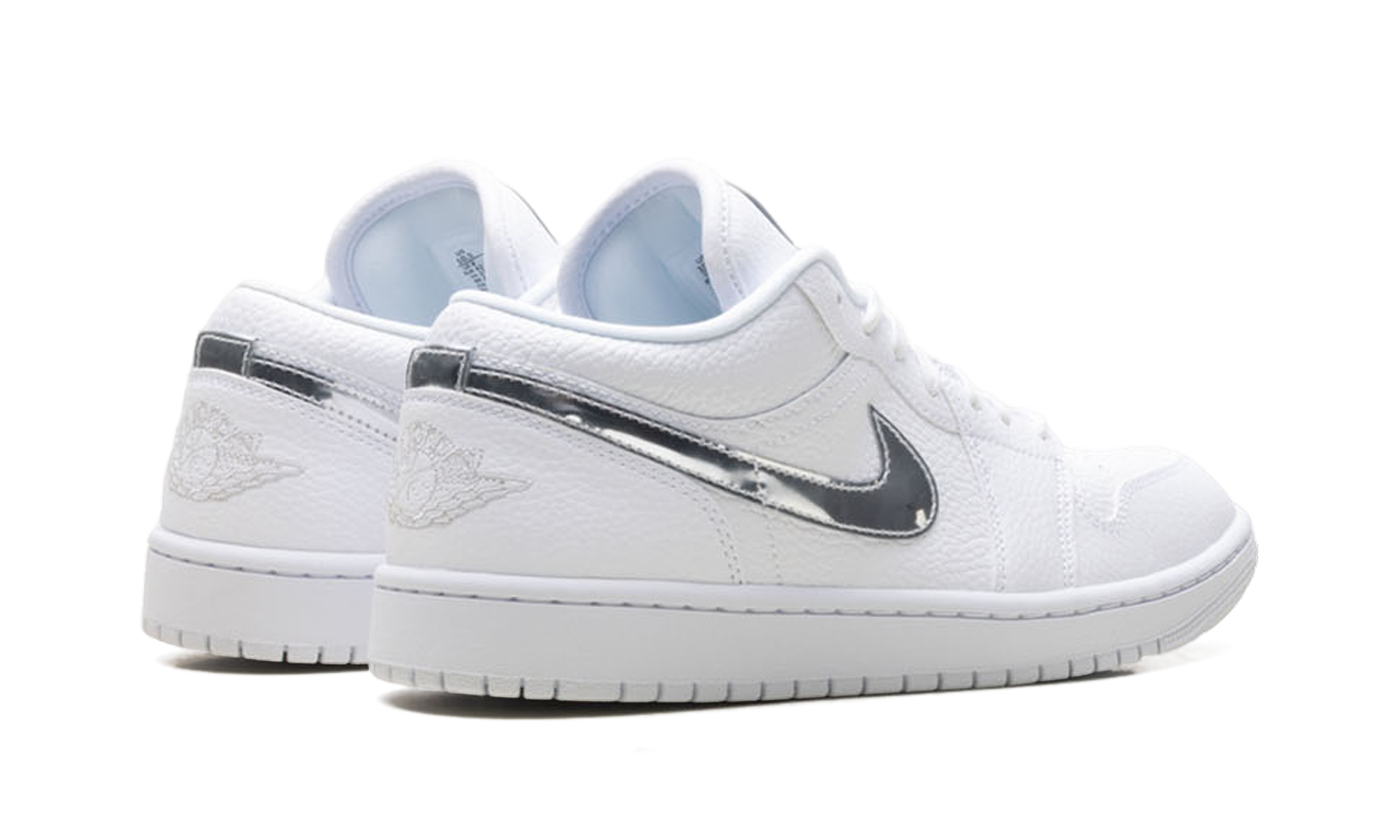 Womens Air Jordan 1 Low SE "White Metallic Silver'" IQ9381 100