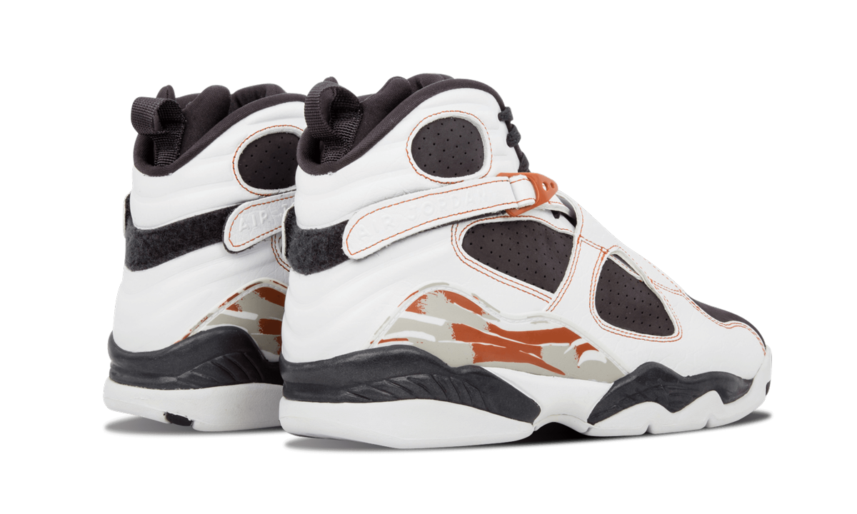 Air Jordan 8 Retro LS "WHITE / ANTHRACITE - DARK ORANGE" 317258 104