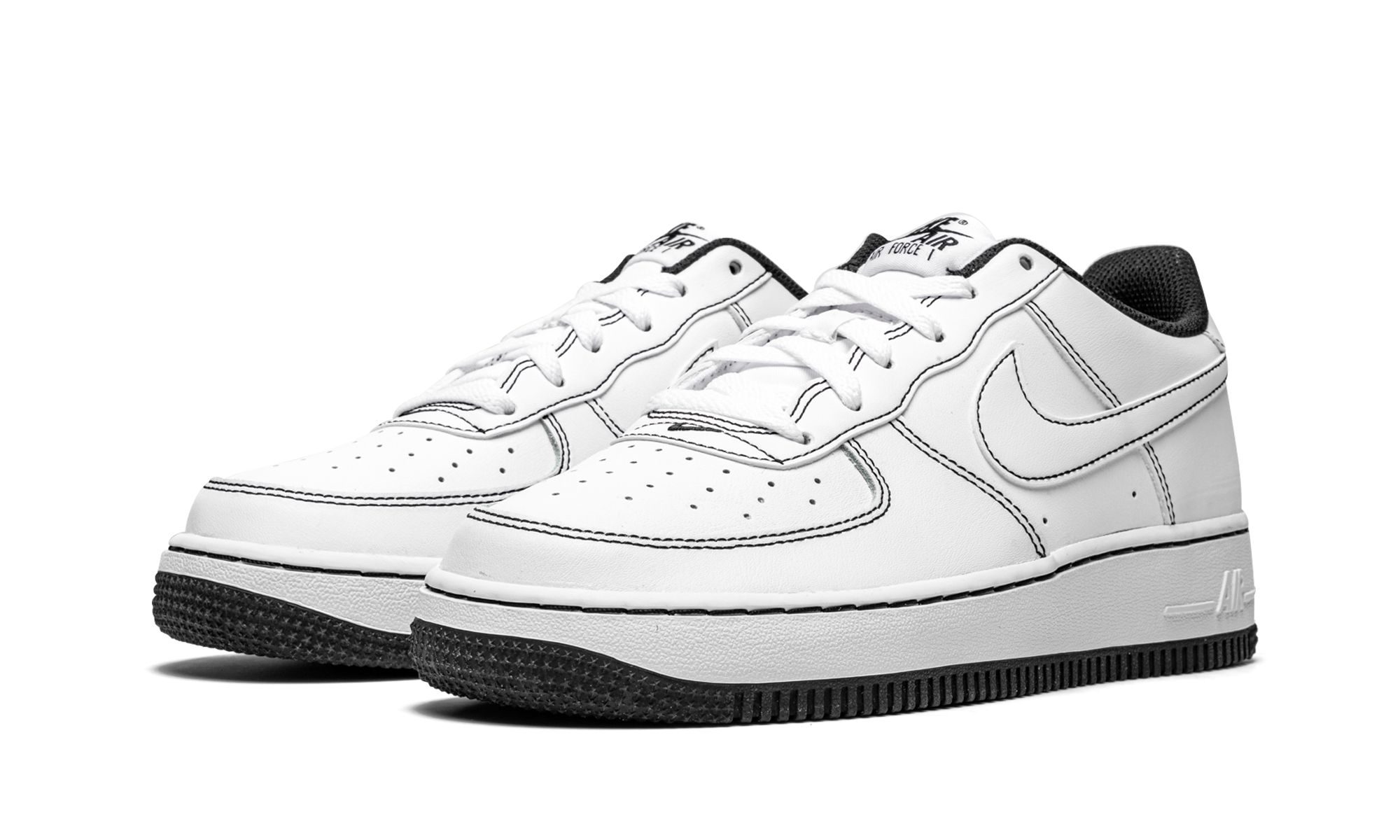 Air Force 1 Low '07 GS "Contrast Stitching - White / Black" CW1575 104