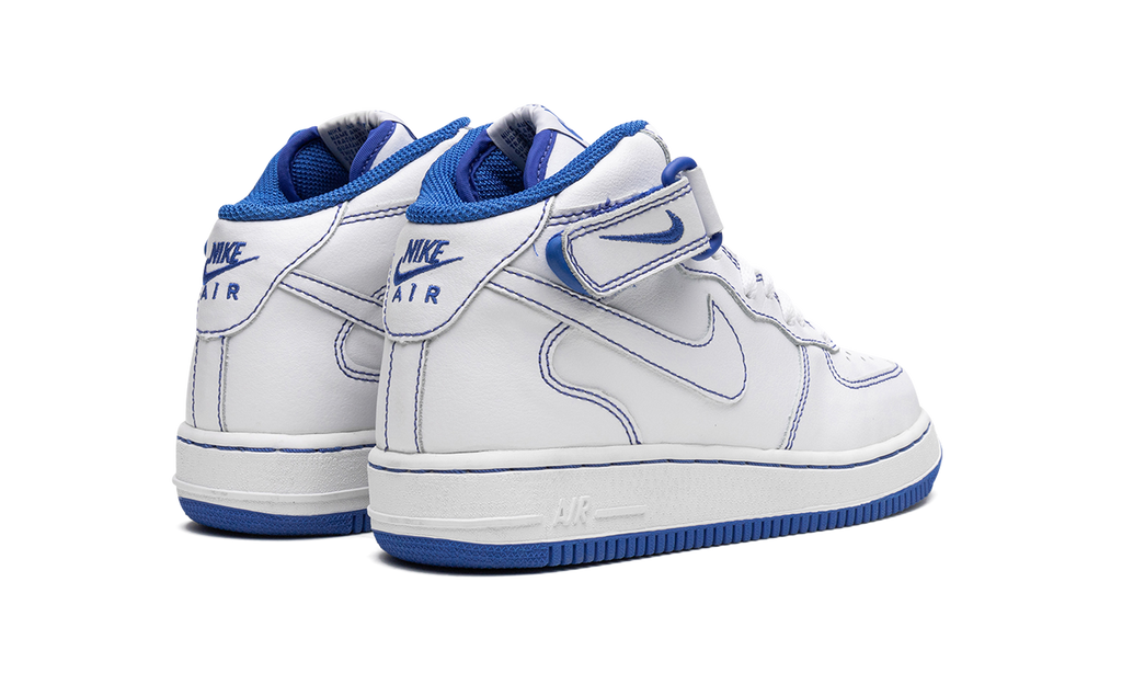 Air Force 1 Mid GS "White/White-Royal Blue" 624049 113