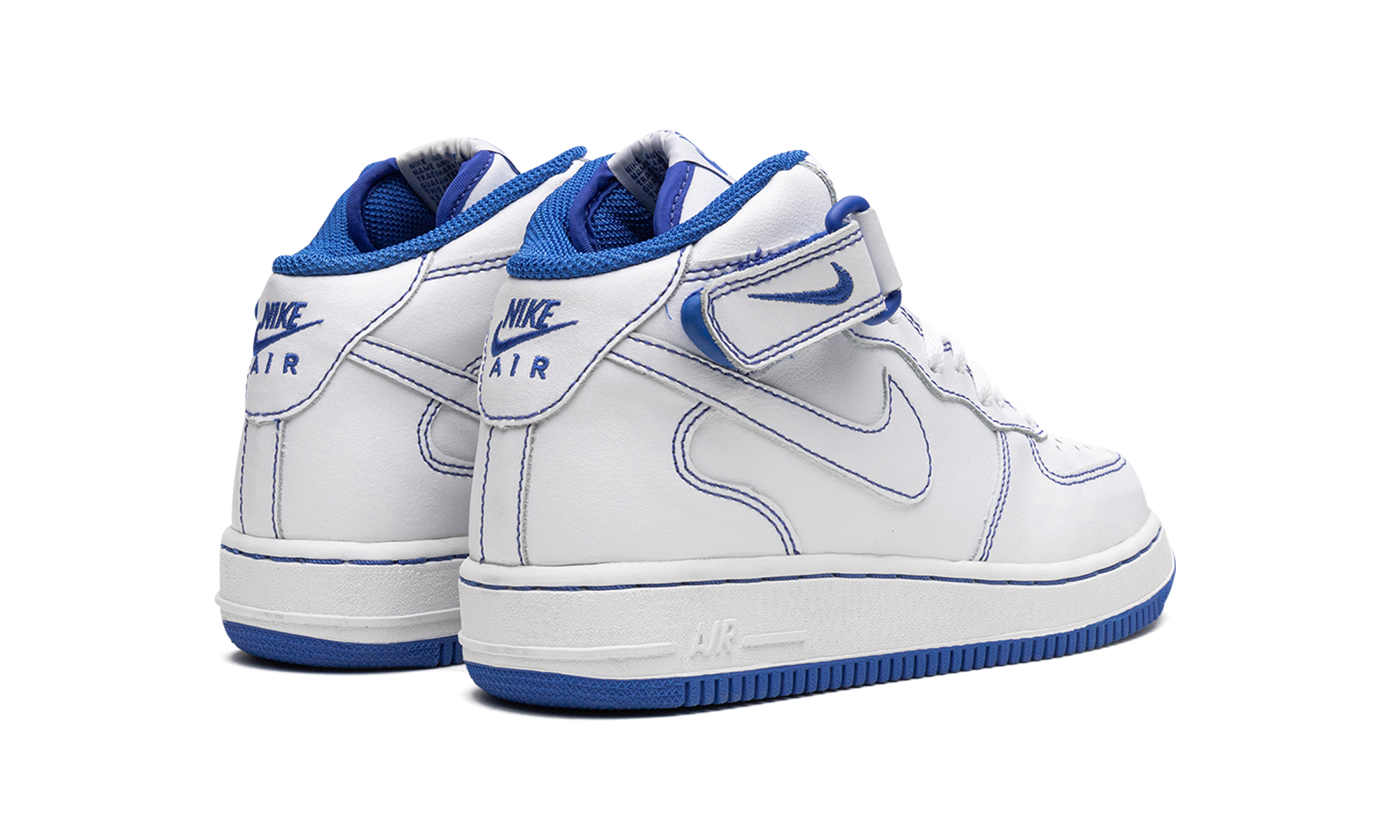 Air Force 1 Mid GS "White/White-Royal Blue" 624049 113